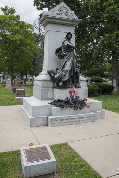 Haymarket Martyrs' Monument and Radical Row