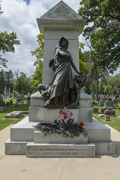 Haymarket Martyrs' Monument and Radical Row